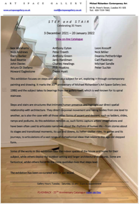  Step and Stair | Art Space Gallery | Press Release 